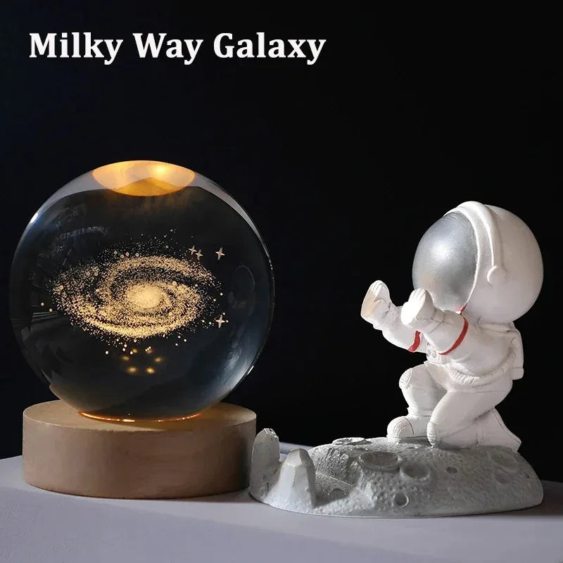 Boule en cristal Galaxy Terre 3D