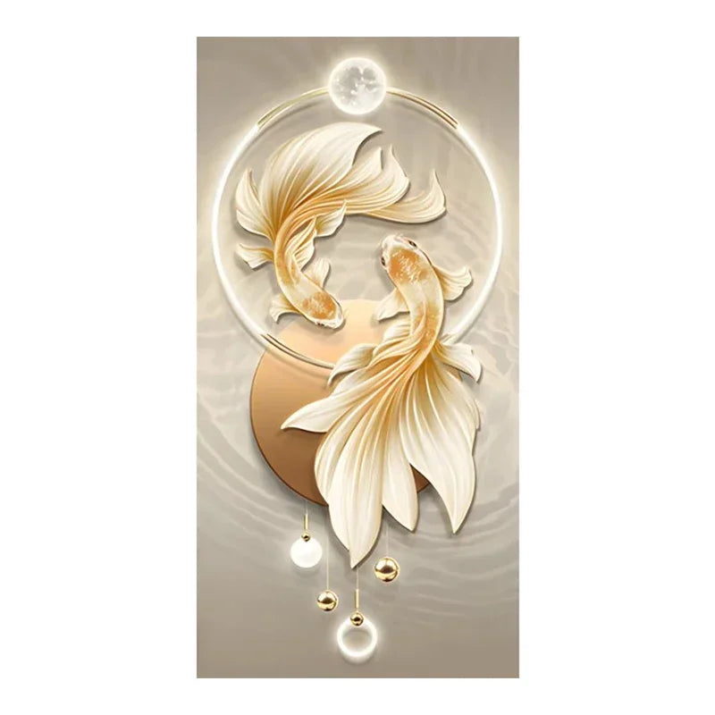 Tableau sur toile carpe koi de luxe