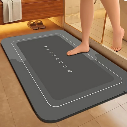 Tapis de salle de bain moderne en terre de diatomée