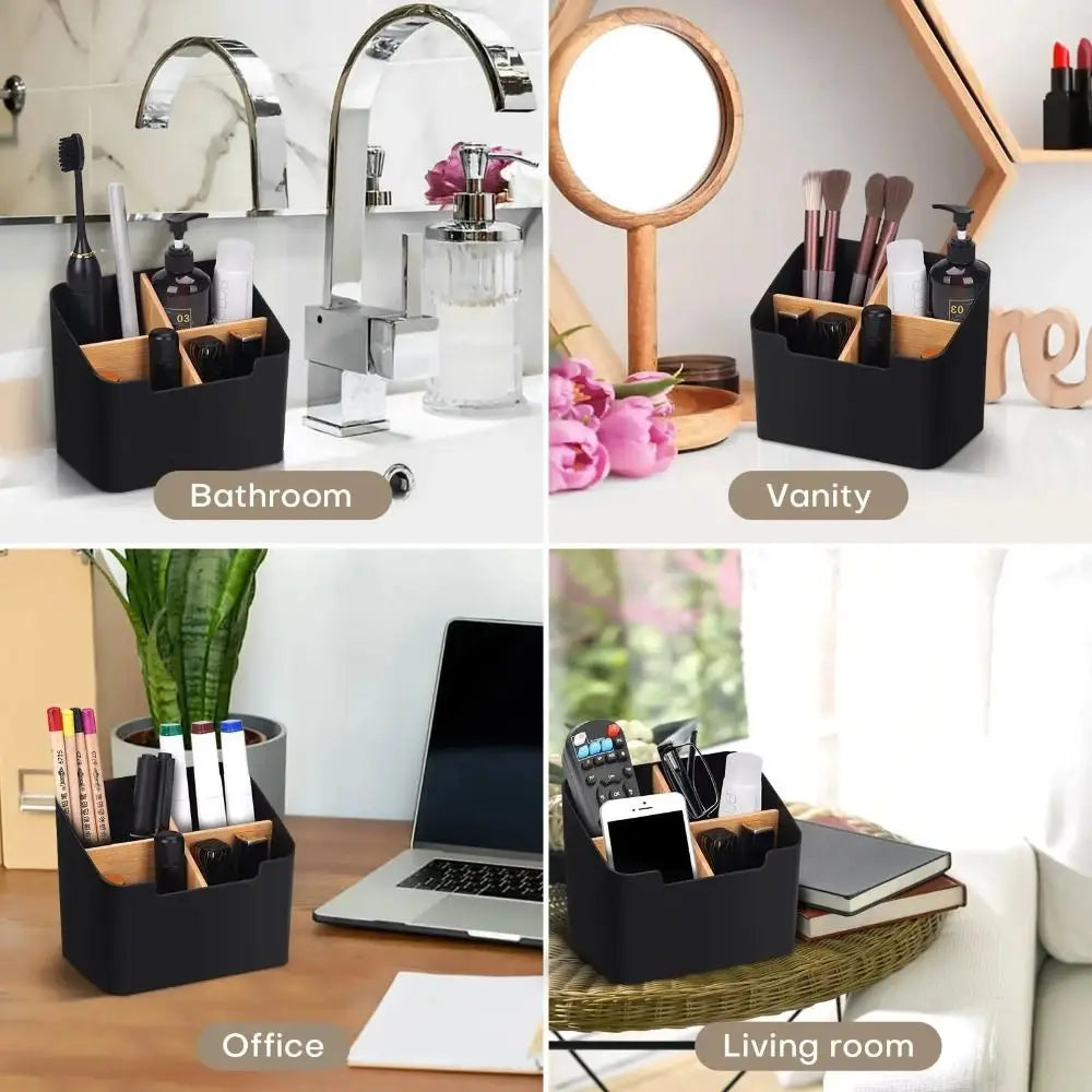 Boîte de rangement en bois pour télécommandes