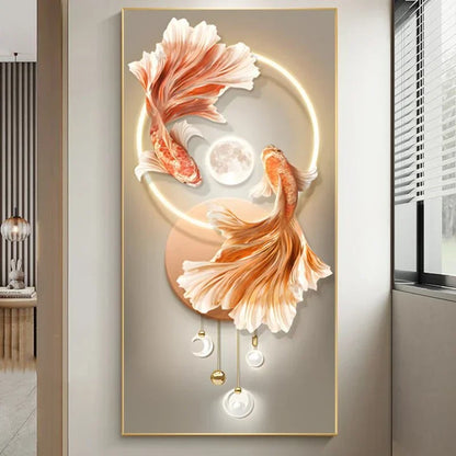 Tableau sur toile carpe koi de luxe