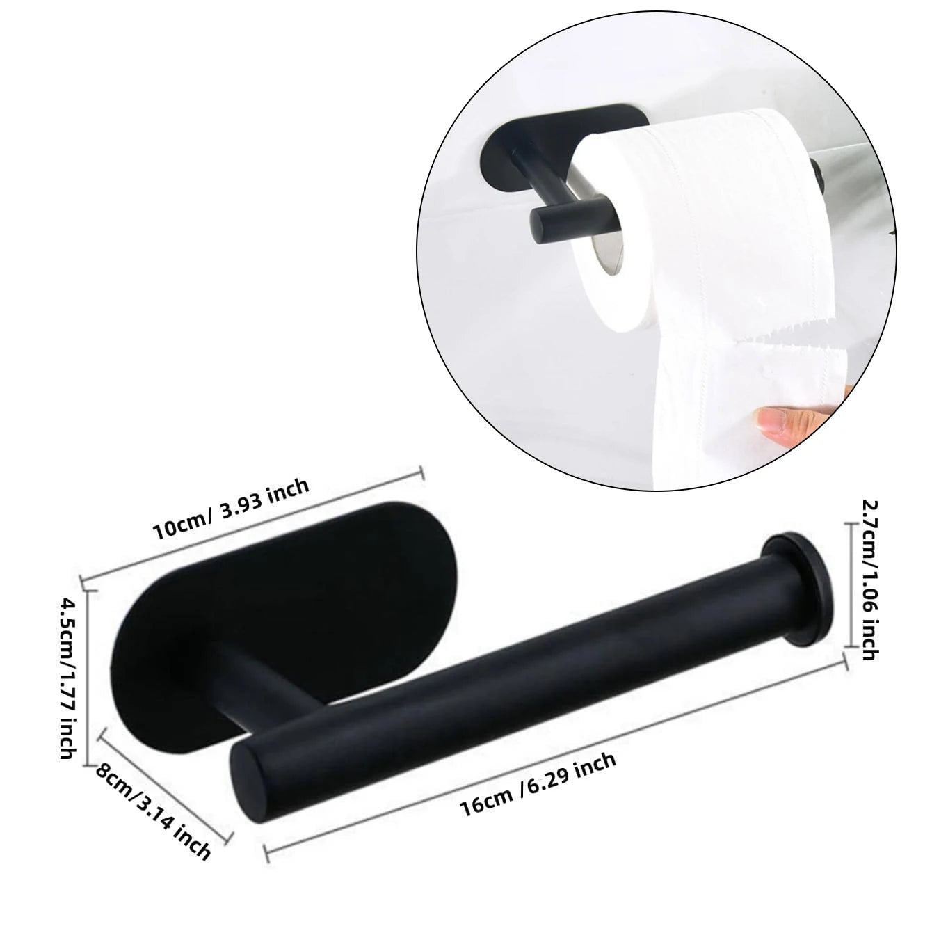 Brosse de toilette moderne de luxe en bambou