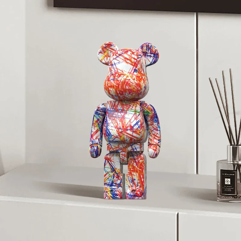 Figurine d’ours graffiti