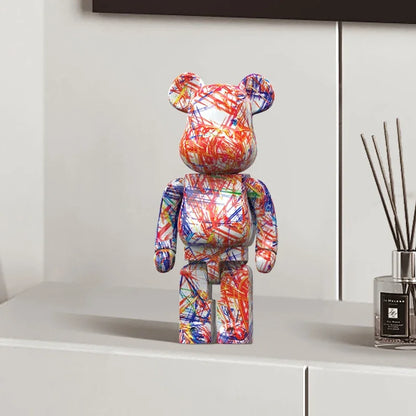 Figurine d’ours graffiti