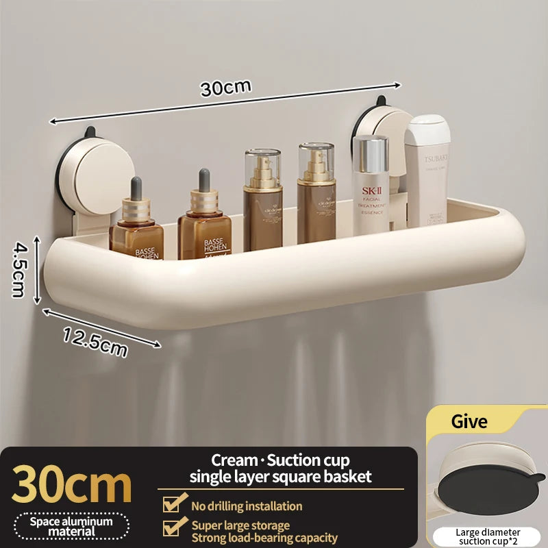 Étagère de rangement de salle de bain à ventouse