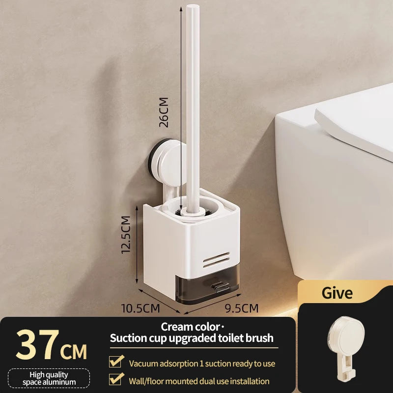 Ensemble de brosse WC à ventouse murale