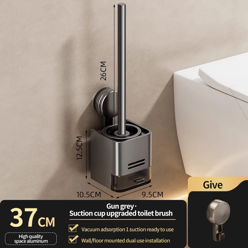 Ensemble de brosse WC à ventouse murale