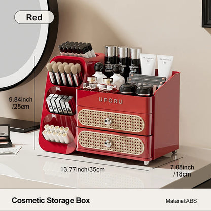 Boîte de rangement maquillage pour coiffeuse avec tiroirs