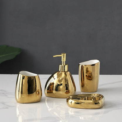 Ensemble d’accessoires de salle de bain en céramique moderne