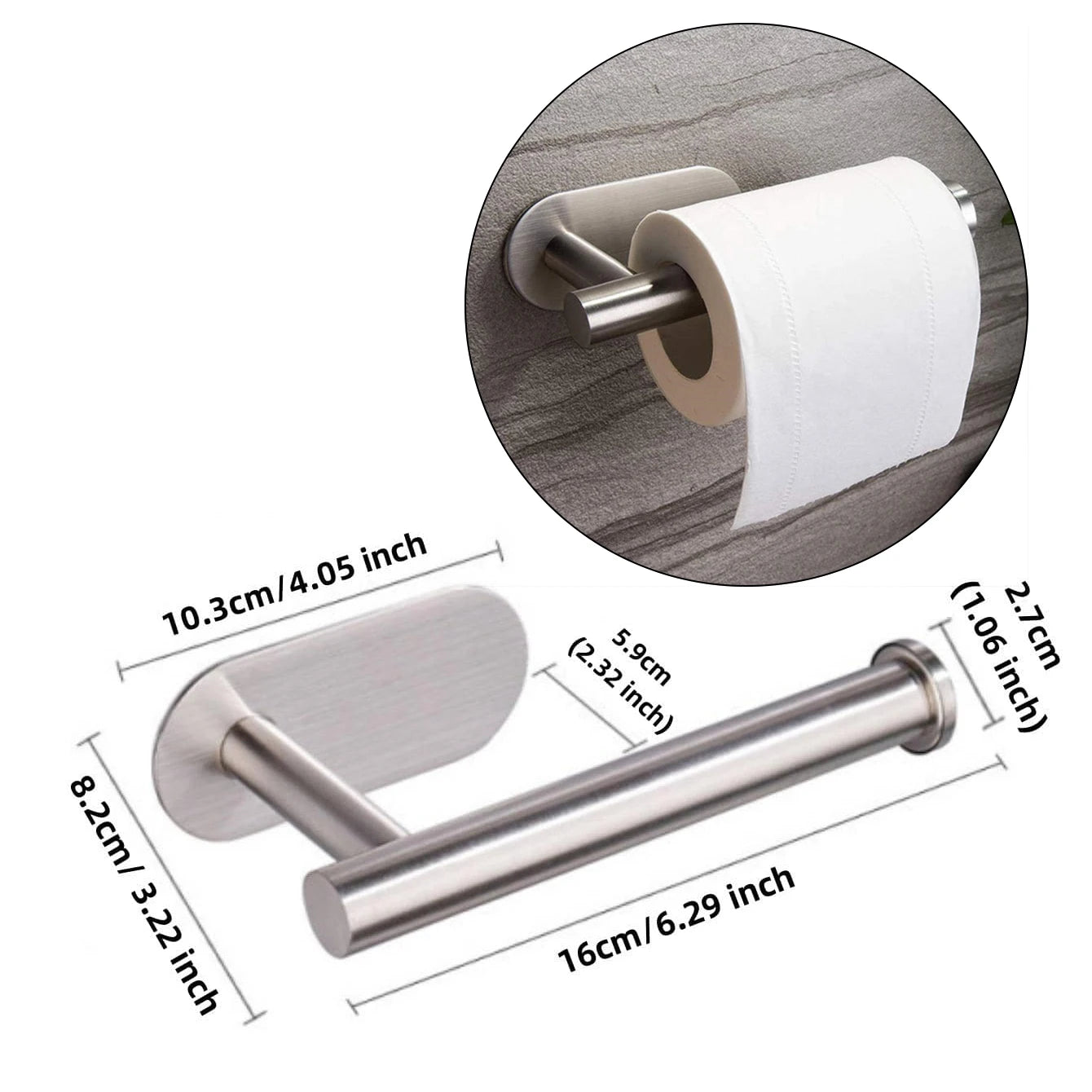 Brosse de toilette moderne de luxe en bambou