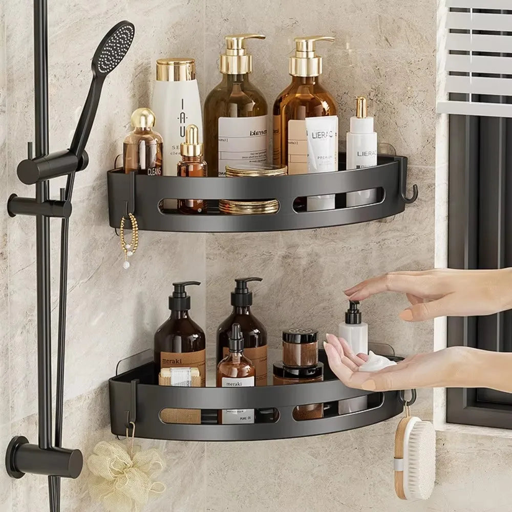 Porte-shampoing adhésif pour salle de bain