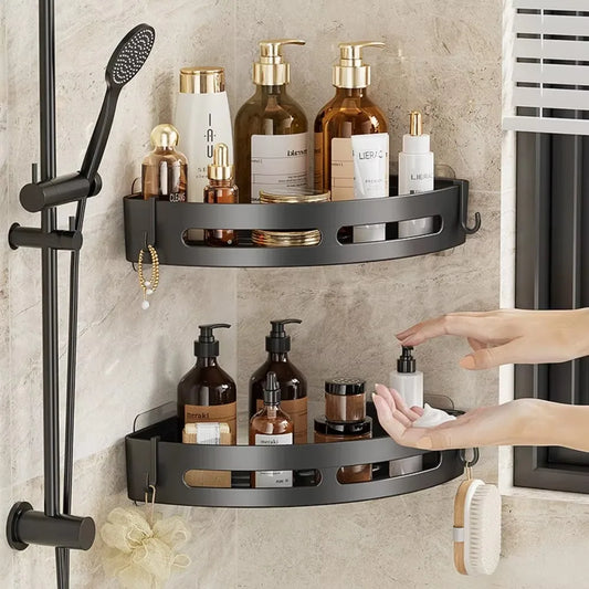 Porte-shampoing adhésif pour salle de bain