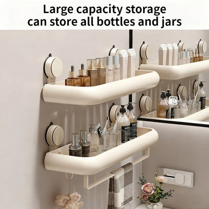 Étagère de rangement de salle de bain à ventouse