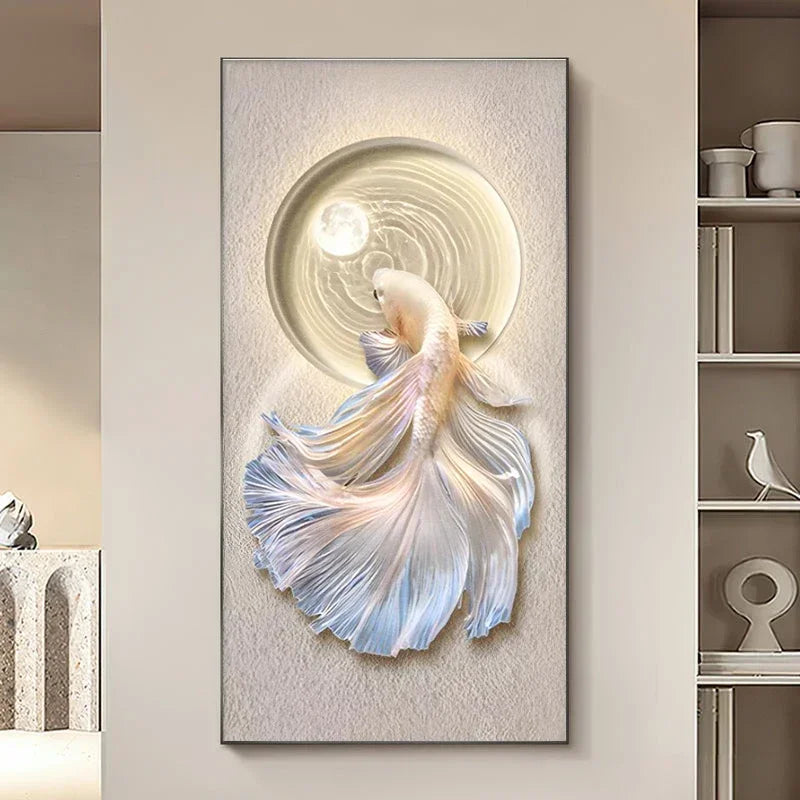 Tableau sur toile carpe koi de luxe