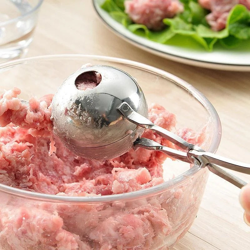 Pince à boulettes de viande en acier inoxydable