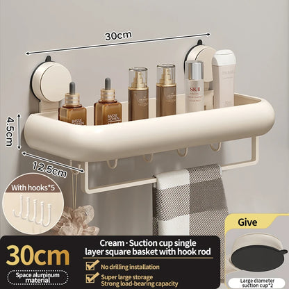 Étagère de rangement de salle de bain à ventouse
