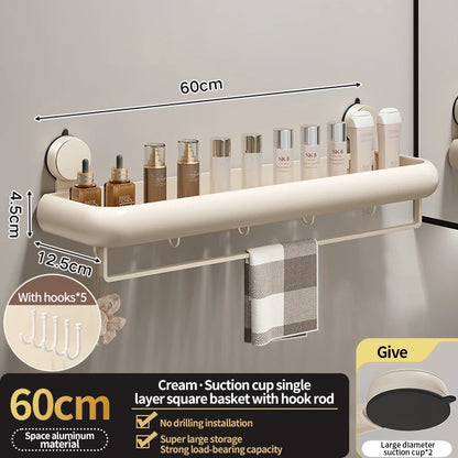 Étagère de rangement de salle de bain à ventouse