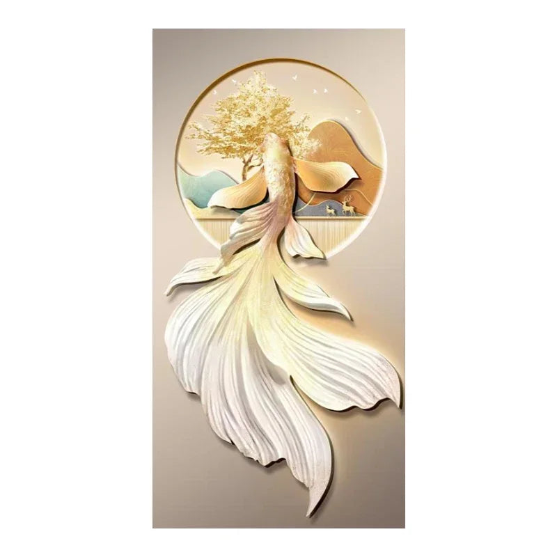 Tableau sur toile carpe koi de luxe