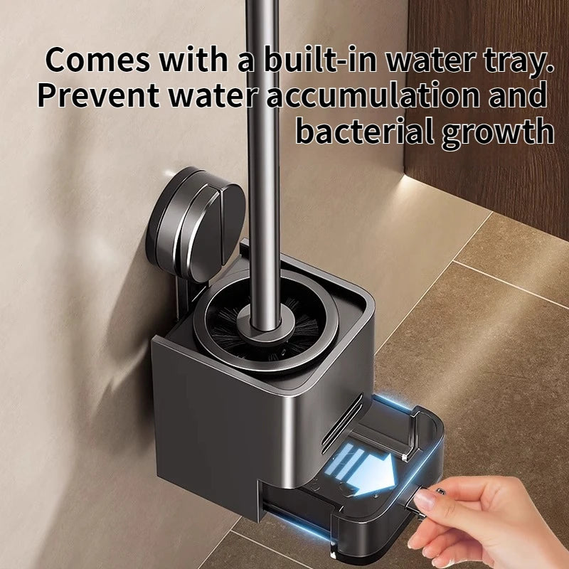 Ensemble de brosse WC à ventouse murale