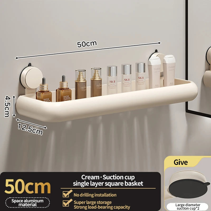 Étagère de rangement de salle de bain à ventouse