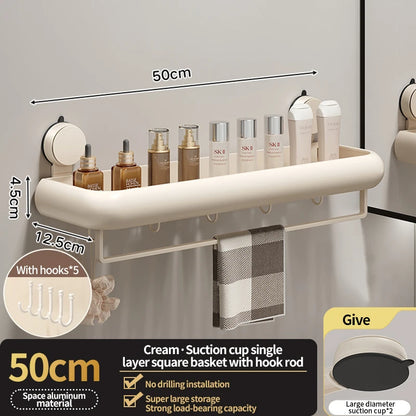 Étagère de rangement de salle de bain à ventouse