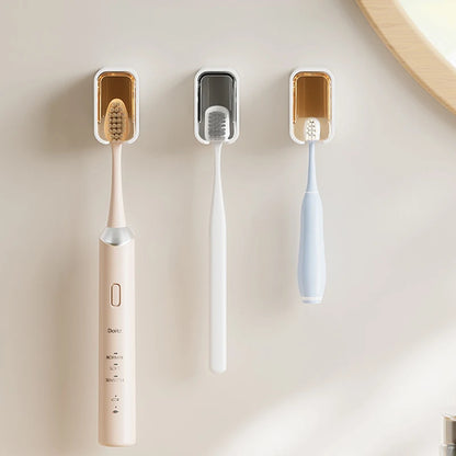 Porte-brosses à dents mural 2 pièces