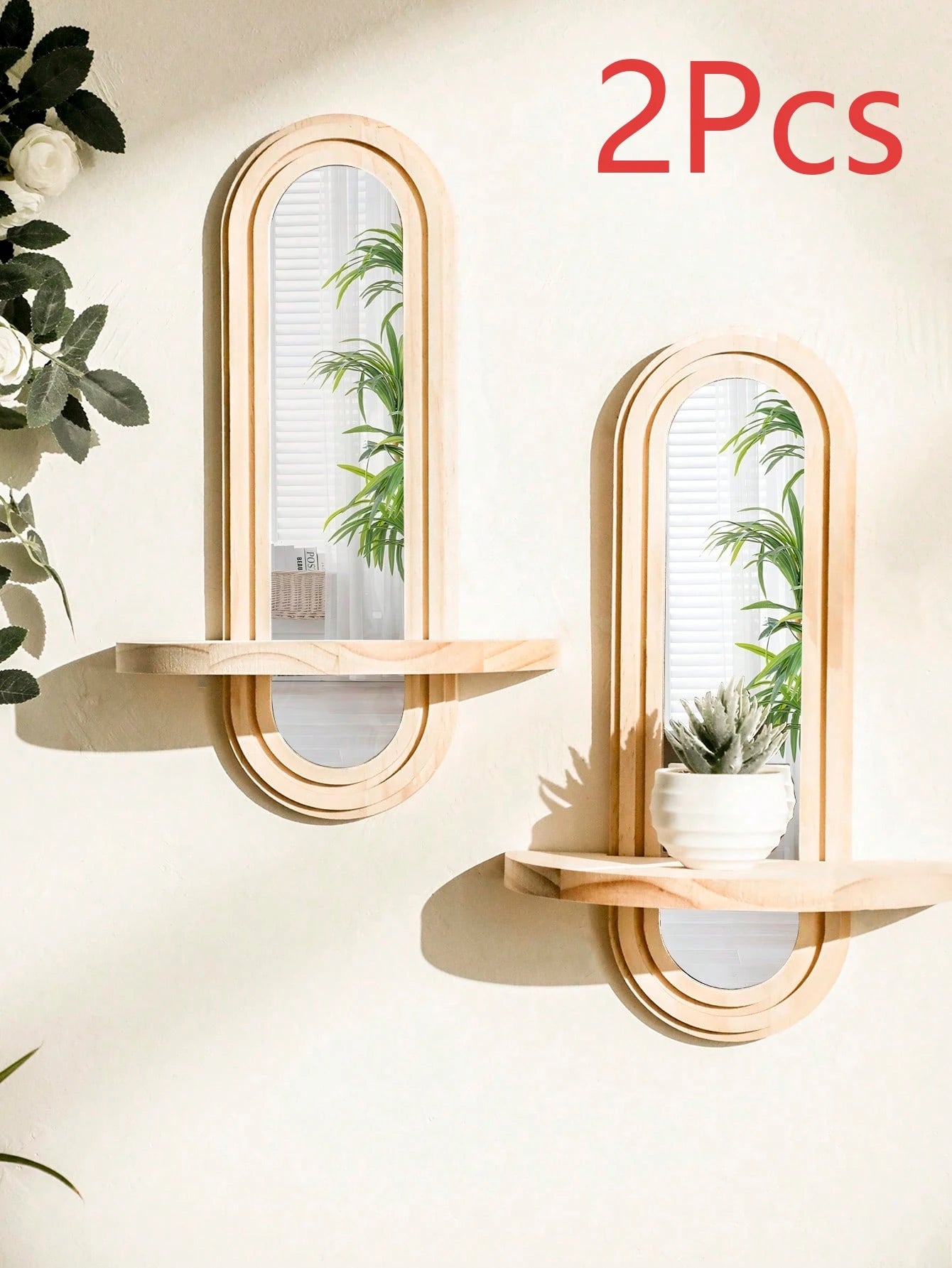 Étagère murale bohème en bois