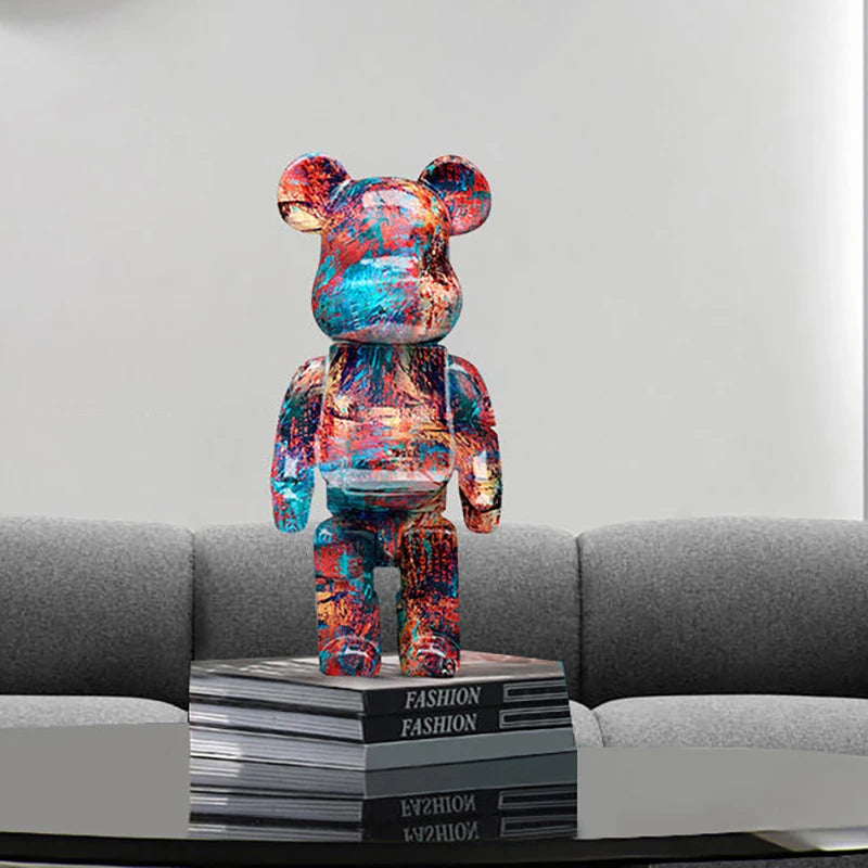 Figurine d’ours graffiti