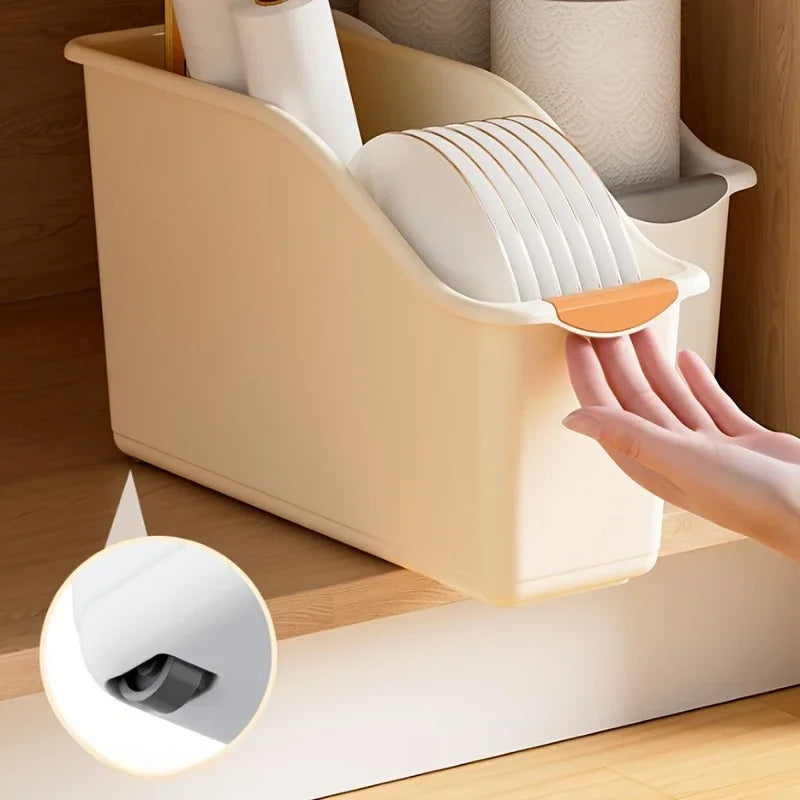 Boîtes de rangement en plastique courbées