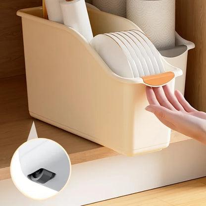 Boîtes de rangement en plastique courbées