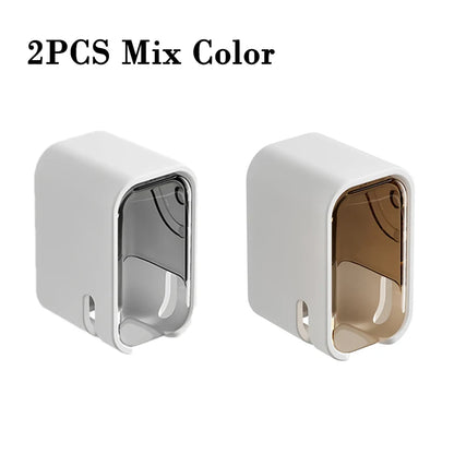 Porte-brosses à dents mural 2 pièces