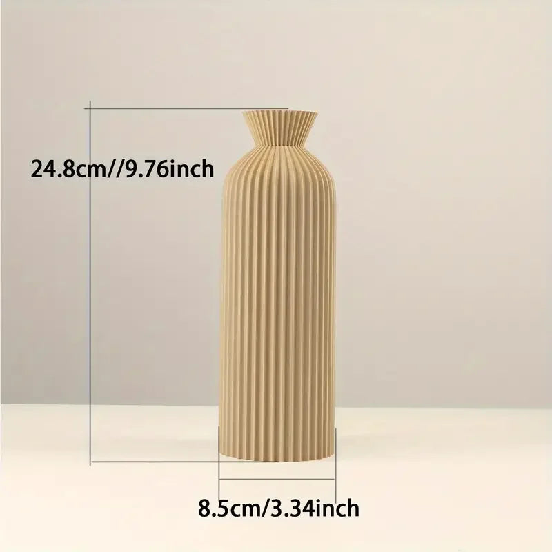 Vase élégant en plastique noir