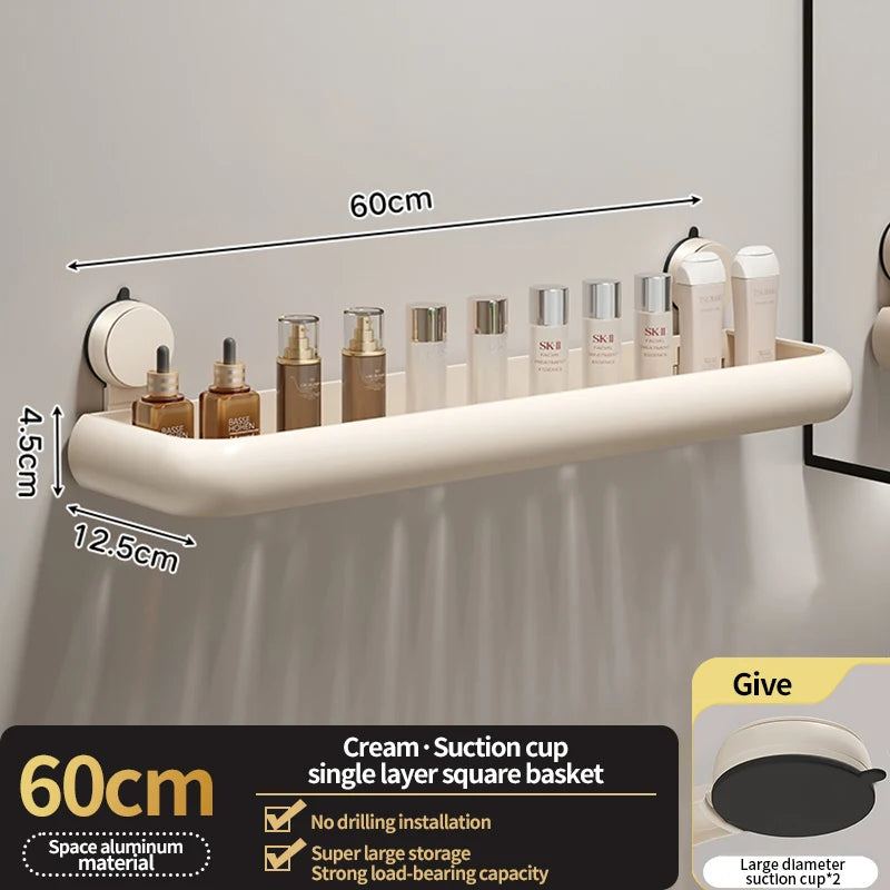 Étagère de rangement de salle de bain à ventouse