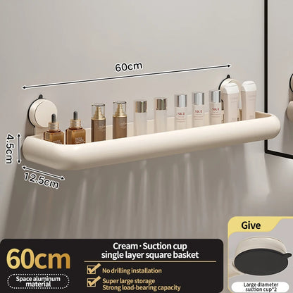 Étagère de rangement de salle de bain à ventouse