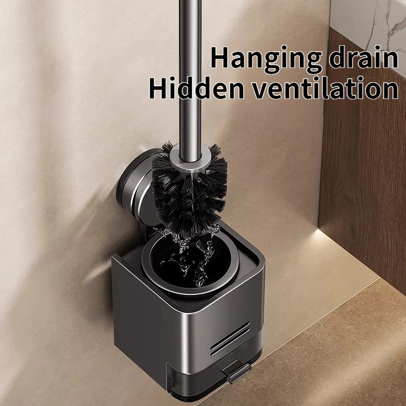 Ensemble de brosse WC à ventouse murale