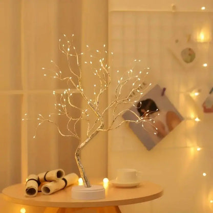 Guirlande lumineuse arbre 108 LED blanc chaud