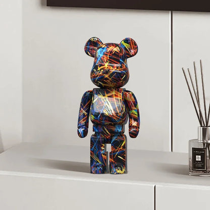 Figurine d’ours graffiti