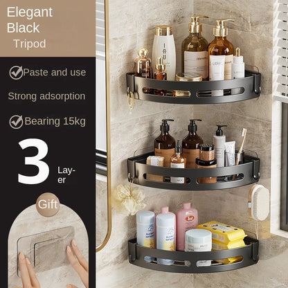 Porte-shampoing adhésif pour salle de bain