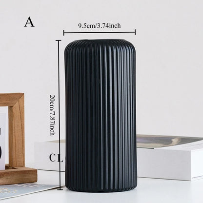 Vase en plastique en forme de donut