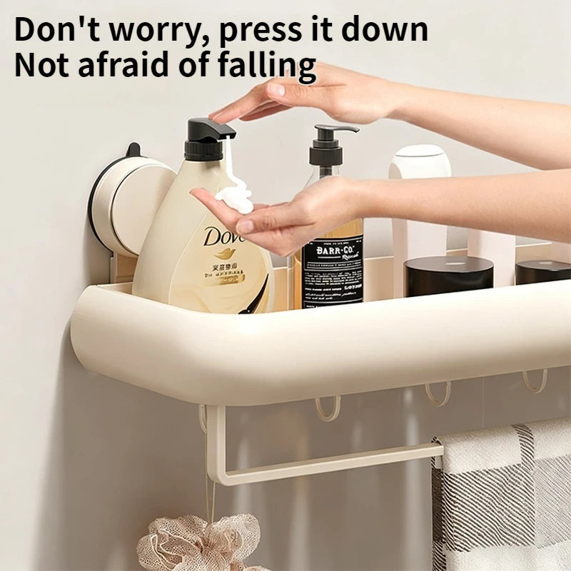 Étagère de rangement de salle de bain à ventouse