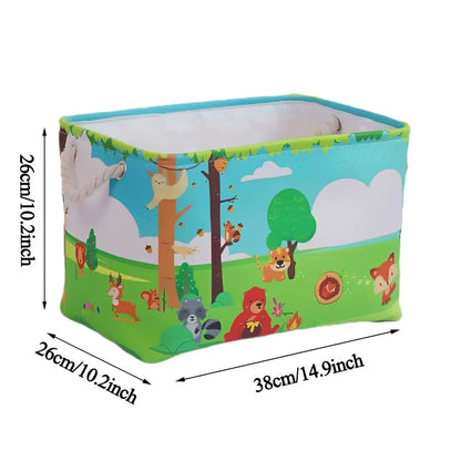 Panier à linge en lin à double couche