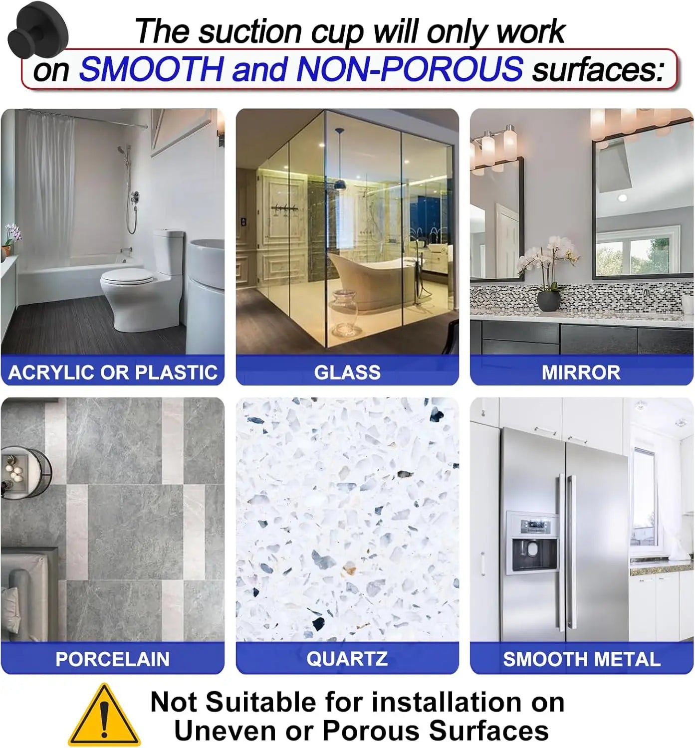 Crochet à ventouse ultra-résistant