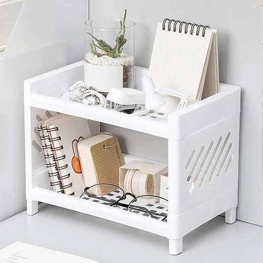 Étagère de rangement de bureau à double couche