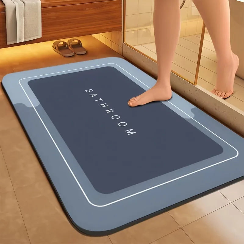 Tapis de salle de bain moderne en terre de diatomée