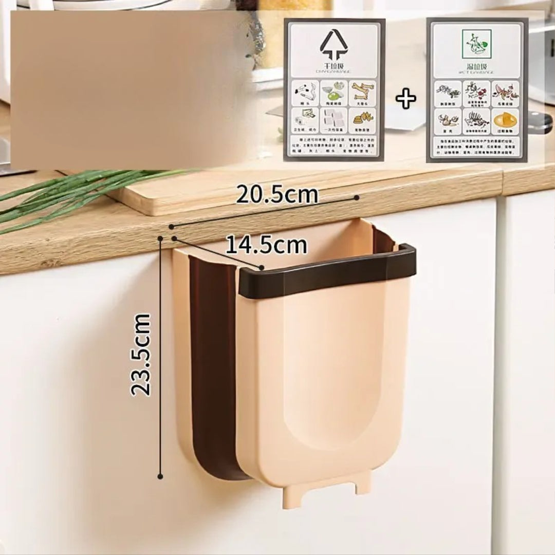 Poubelle de cuisine pliable